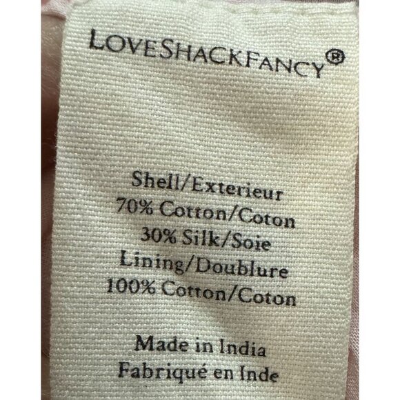 LoveShackFancy Ross Dress Floral Print Long Sleeve Mini Dress Pink Size 2 - Picture 7 of 9